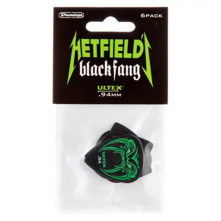 Dunlop PH112P.94 Набор из 6 медиаторов HETFIELD: Black Fang (0.94мм) в блистере