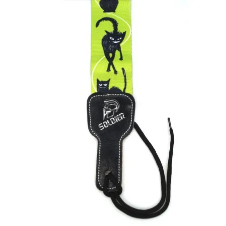 SOLDIER STP2825 4 Ремень для гитары текстиль, ЧЁРНЫЕ КОШКИ