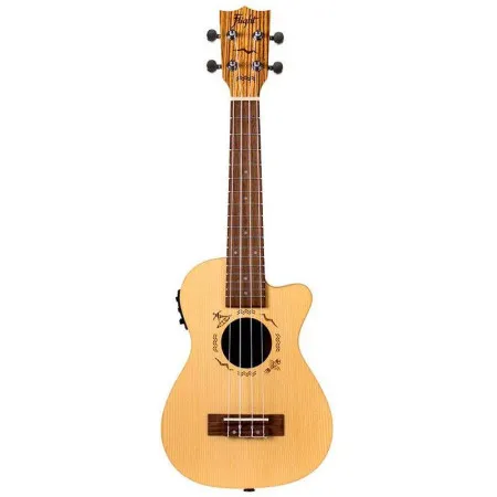Flight DUC328 CEQ SP/ZEB Укулеле Concert со звукоснимателем, чехол в комплекте