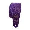 Fidel FL660277L11 Leather 11 Ремень для гитары, кожаный, фиолетовый, тиснение рептилия