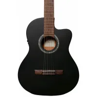 ALMIRES CEC-15 BKS Гитара классическая со звукоснимателем, корпус 4/4 с вырезом, цвет черный