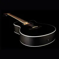 KEPMA A1C Black Matt Гитара акустическая Grand Auditorium, цвет черный матовый