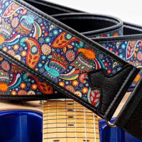 RightOn Straps Talisman Kashmir Blue Ремень для гитары, текстиль/синтетика