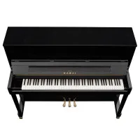 Kawai K200 M/PEP Пианино акустическое с банкеткой, высота 114 см, чёрное полированное