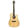 TIGER TG-30 DC Гитара акустическая 41", с вырезом, Dreadnought, цвет натуральный, глянцевый лак