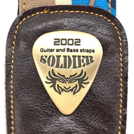 SOLDIER STP1306 2 Ремень для гитары текстиль. Пятна кремово-кофейные