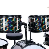 TJW HE165-P2-LS Барабанная установка, серебристая