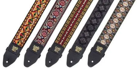 Ernie Ball 4090 Santa Fe ремень для электрогитары, полипропилен, кожаные наконечники