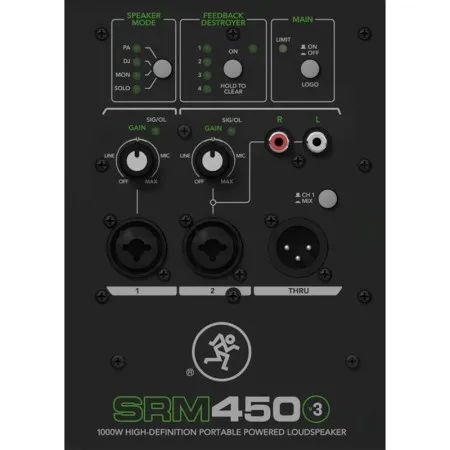 MACKIE SRM450v3 Акустическая система активная, 2-полосная, 1000 Вт (500 Вт RMS), 12"