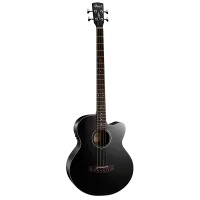 Cort AB850F BK W_BAG Электроакустическая бас-гитара с чехлом, цвет чёрный