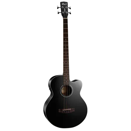 Cort AB850F BK W_BAG Электроакустическая бас-гитара с чехлом, цвет чёрный