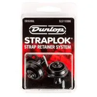 Dunlop SLS1103BK Straplok Original Крепление ремня, черное, 2шт