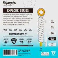 Olympia XP-A1253/P Набор струн для 6-ти струнной акустической гитары Phosphor Bronze, размер 12-53