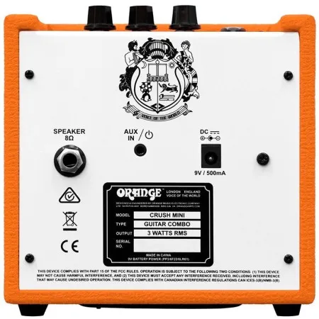 ORANGE Crush MINI Комбоусилитель гитарный, 3 Вт, оранжевый