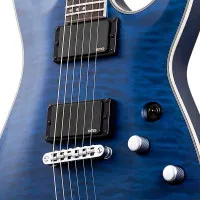 SCHECTER C-1 PLATINUM STMBL (GC/MF) Электрогитара, цвет темно-синий прозрачный