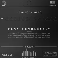 D'Addario NYXL1260 Струны для электрогитары, Extra Heavy, 12-60
