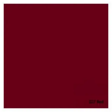 ROSCO SUPERGEL №027 Medium Red - Светофильтр пленочный цвет: умеренно-красный (лист 50х61см)