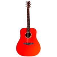 Trumon 150D RD Гитара акустическая 41" Dreadnought с чехлом,  цвет красный