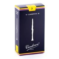 Vandoren CR103 Трости для кларнета Bb, традиционные, размер 3.0, 10шт