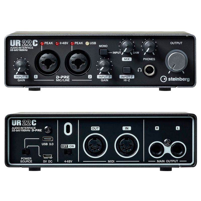 YAMAHA Steinberg UR22C Внешняя звуковая карта USB 3.1 – купить на сайте  торгового дома Музыка