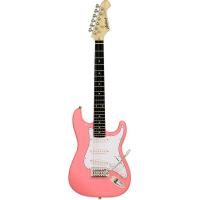 ARIA STG-MINI KWPK Электрогитара Stratocaster уменьшенная, S/S/S, цвет розовый