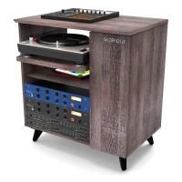 Glorious Modular Side Rack Walnut Рэковая секция для столов серии Sound Desk и Workbench, цвет орех