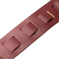 LEVY'S M26PD-BRG-BRG Amped Leather Series Ремень для гитары, кожаный, бордовый