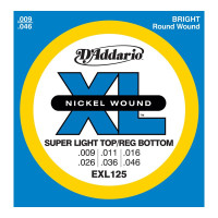 Набор струн для 6-струнной электрогитары D`ADDARIO EXL125