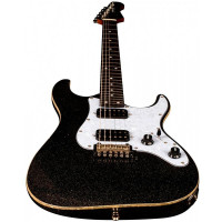JET JS-500 BLS Электрогитара, Stratocaster, 24 лада, HH Alnico, черный с блестками