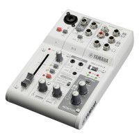 Yamaha AG03MK2 White Микшерный пульт для потокового вещания с аудиоинтерфейсом USB