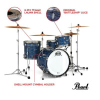 Pearl PSD923XP/C767 Ударная установка из 3-х барабанов, цвет Ocean Ripple, без стоек