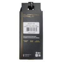 KUPFERN KFAC01-2M Шнур аудио mini-JACK 1/8" stereo (male) ⇔ 2хJACK 1/4" (mono) прямые, 2 метра