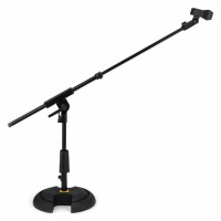 Hercules MS120B PRO Стойка для микрофона (журавль), низкопрофильная, чёрная