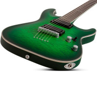 SCHECTER C-1 PLATINUM SGRB Электрогитара, 6 струн, HH, цвет зеленый бёрст