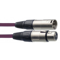 STAGG SMC3 CPP Шнур микрофонный XLR (female) <=> XLR (male), фиолетовый