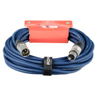 FORCE FMC-05/10 BL Шнур микрофонный XLR (F) ⇔ XLR (M), 10 метров, синий