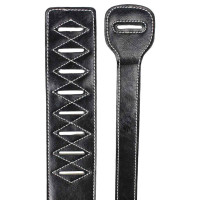 SOLDIER STP-GL-016 1 BLK Ремень для гитары, натуральная кожа + подплечник, чёрный