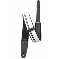 RightOn Straps Mojo Race B&W Ремень для гитары, экокожа, чёрный/белый