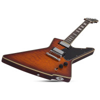 SCHECTER E-1 CUSTOM VSB Электрогитара, Explorer, красное дерево
