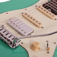 SCHECTER NICK JOHNSTON TRAD-HSS A. GREEN Электрогитара, Stratocaster, цвет Atomic Green