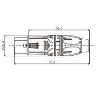 ROXTONE RX3F-BT Разъем XLR (female) кабельный, 3-PIN, чёрный