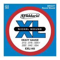 Набор струн для 6-струнной электрогитары D`ADDARIO EXL145
