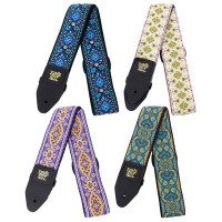 Ernie Ball 4098 Imperial Paisley Jacquard ремень для электрогитары, полипропилен, кожаные наконечник