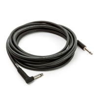 Dunlop DCIX20R MXR Шнур инструментальный JACK 1/4"(прямой) ⇔ JACK 1/4"(угловой), 6 метров, чёрный