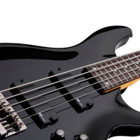 SCHECTER SGR C-5 BASS BLK Бас-гитара, 5 струн, 24 лада, цвет глянцевый черный