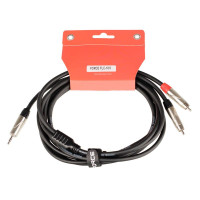 FORCE FLC-18/3 Шнур аудио 2хRCA(male) ⇔ mini-JACK 1/8"(stereo), 3 метра