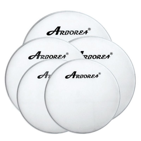 Arborea ARDLW-14 Пластик для малого и том барабана 14", белый