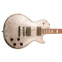Burny RLC55 PLB Электрогитара, форма корпуса Les Paul, серебристая