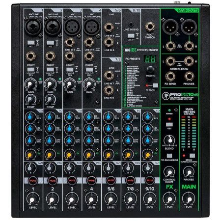 MACKIE ProFX10v3 Микшерный пульт 10-канальный, процессор эффектов, USB