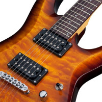 SCHECTER C-6 PLUS VSB Электрогитара, Stratocaster, цвет винтажный санбест